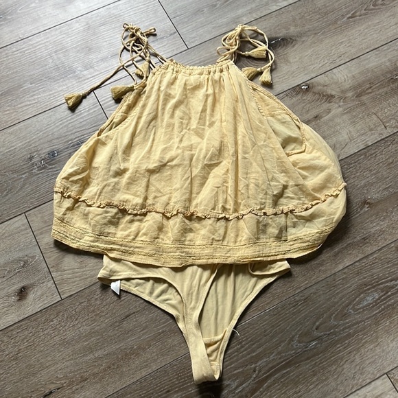 Intimately Free People Trust Me Bodysuit Tank in Yellow - Picture 10 of 11